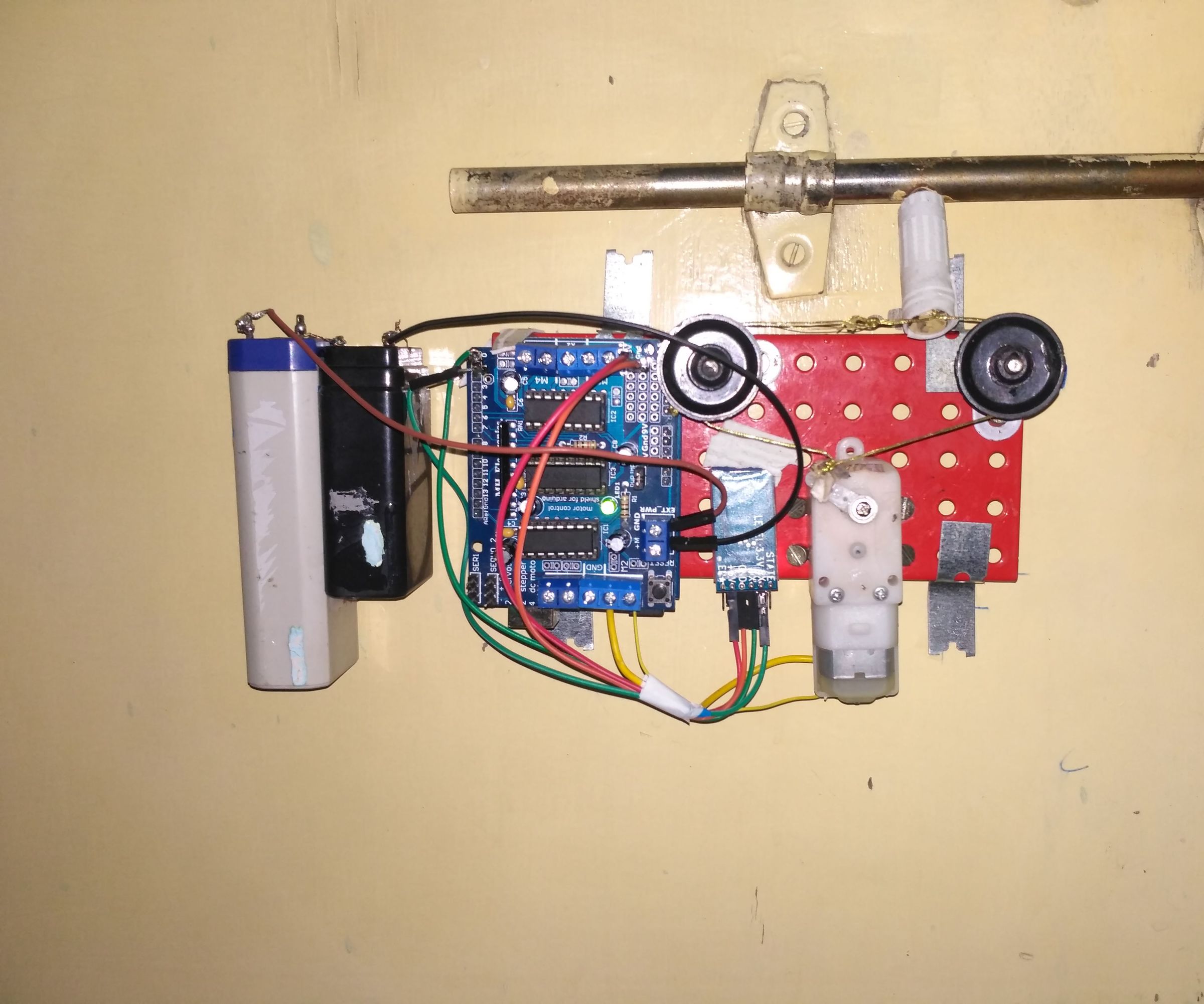 Wireless Door Locking System Controlled Via Mobile