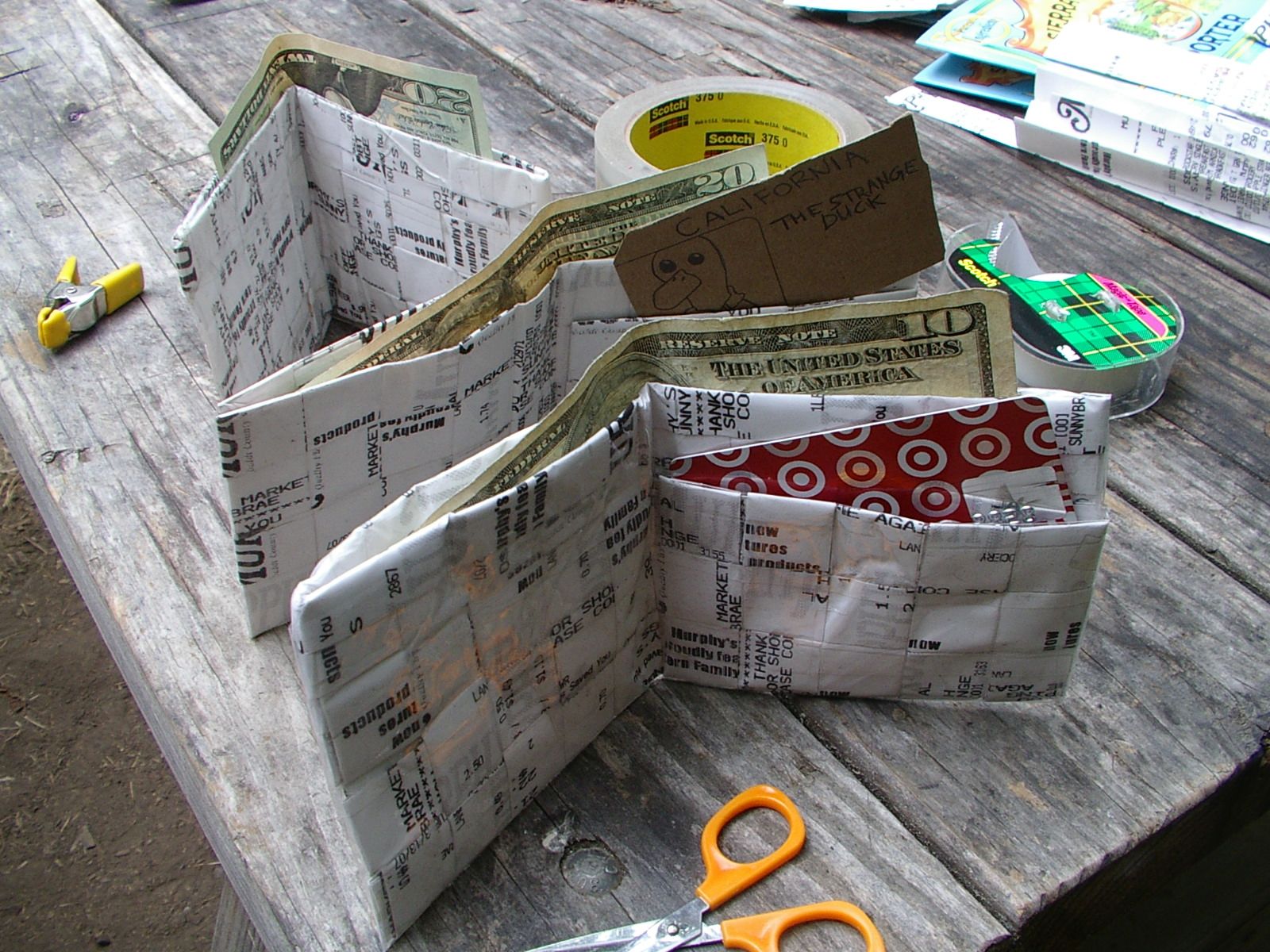 Cash Register Receipt Wallet
