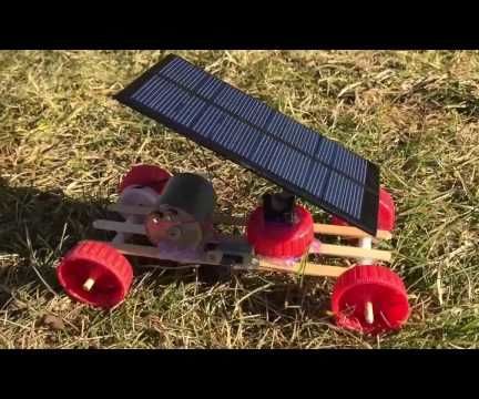How to Make a Mini Solar Powered Car - Easy to Build