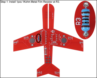 Install 1pc 1Kohm Metal Film Resistor at R3