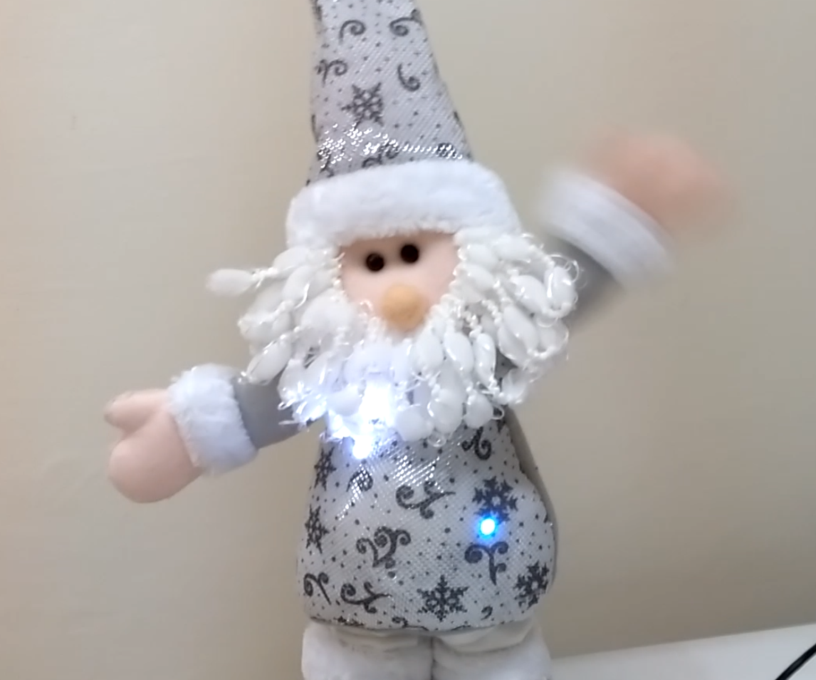 Greeting Santa