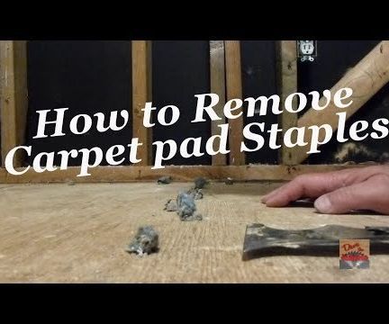 How to Remove Carpet Staples