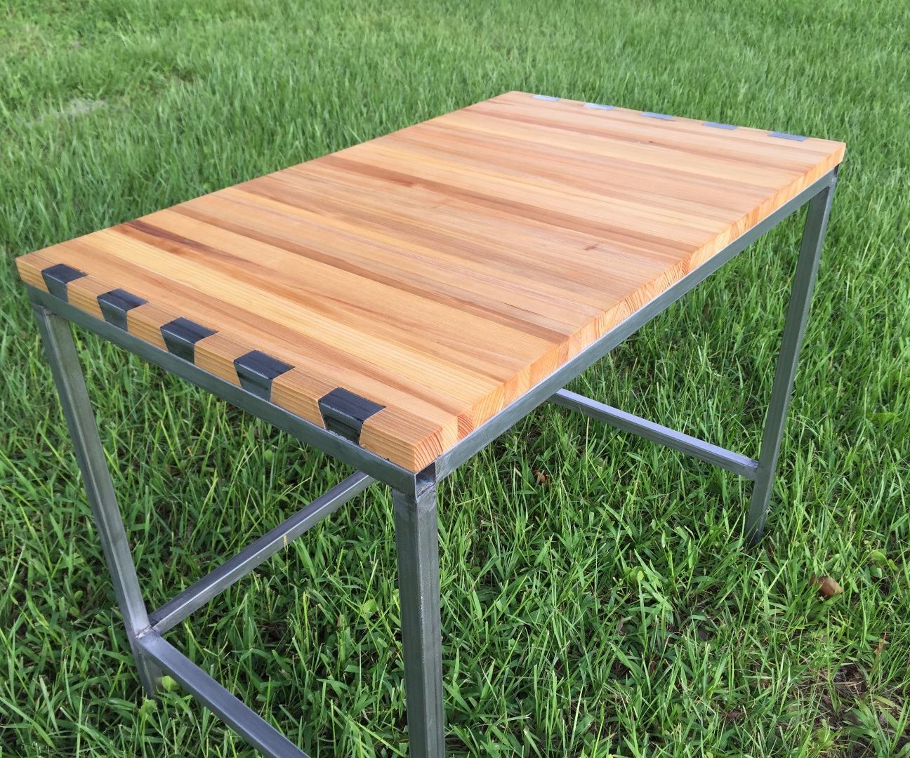 Dovetail Desk (Steel Into Wood)