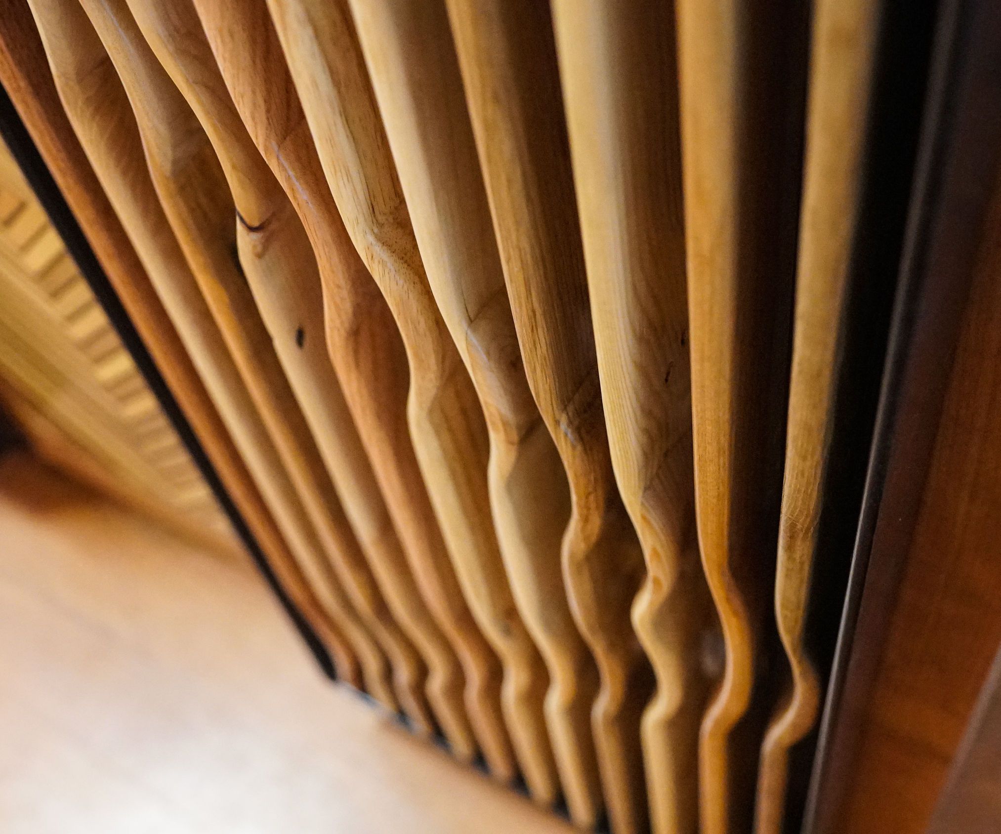 Carved Barn Doors & Diamond Drawer Front (for Kitchen Island)