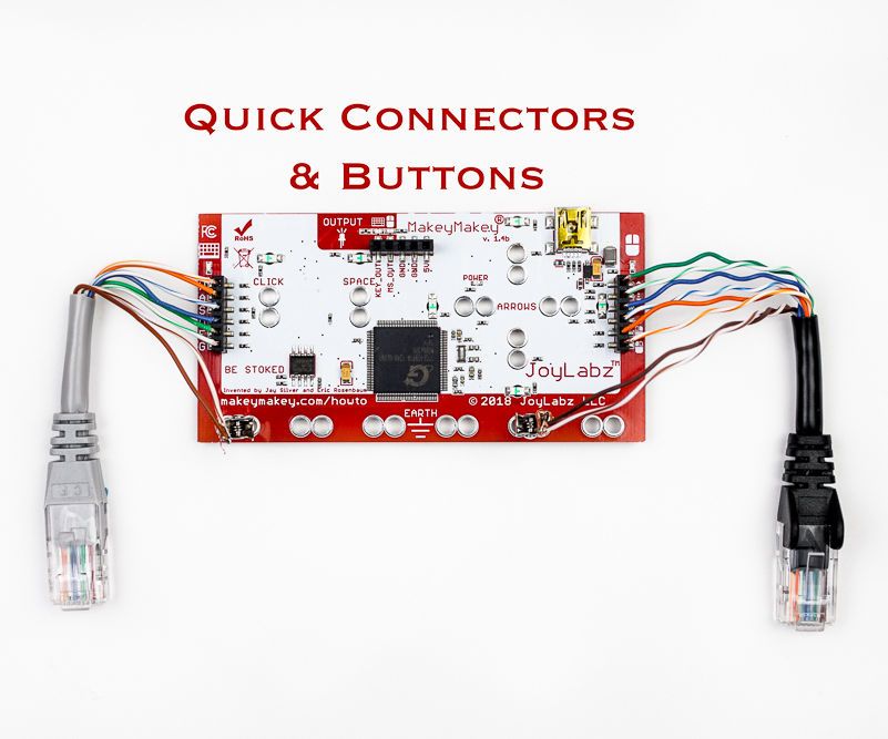 Quick Connectors and Buttons for Makey Makey