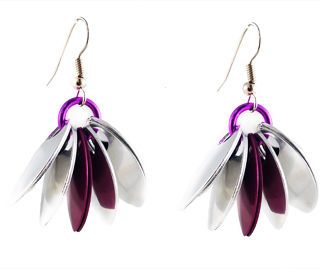 Spike Scale Chainmaille Earrings