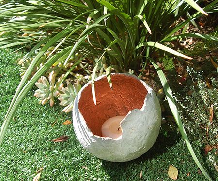 Concrete Sphere Planter or Water Feature