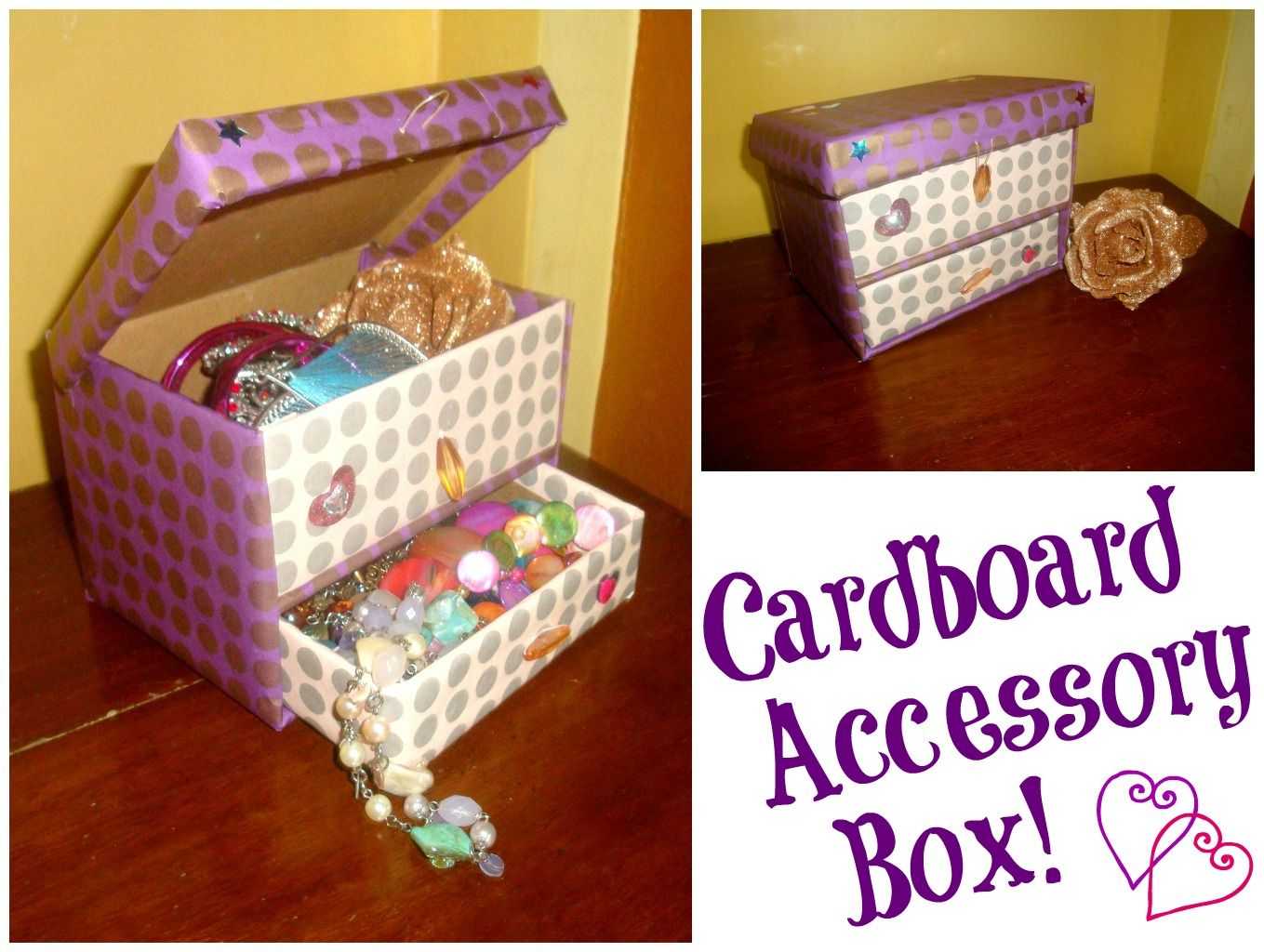 DIY Cardboard Accessory Box