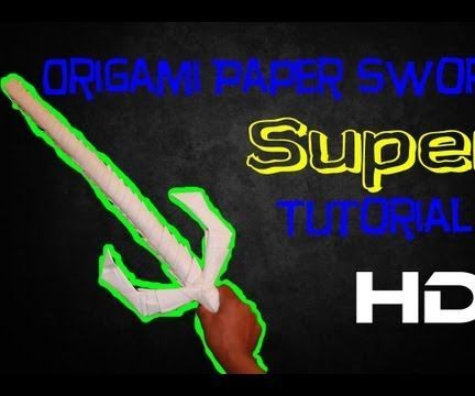 How to Make a Paper Sword (Tutorial)