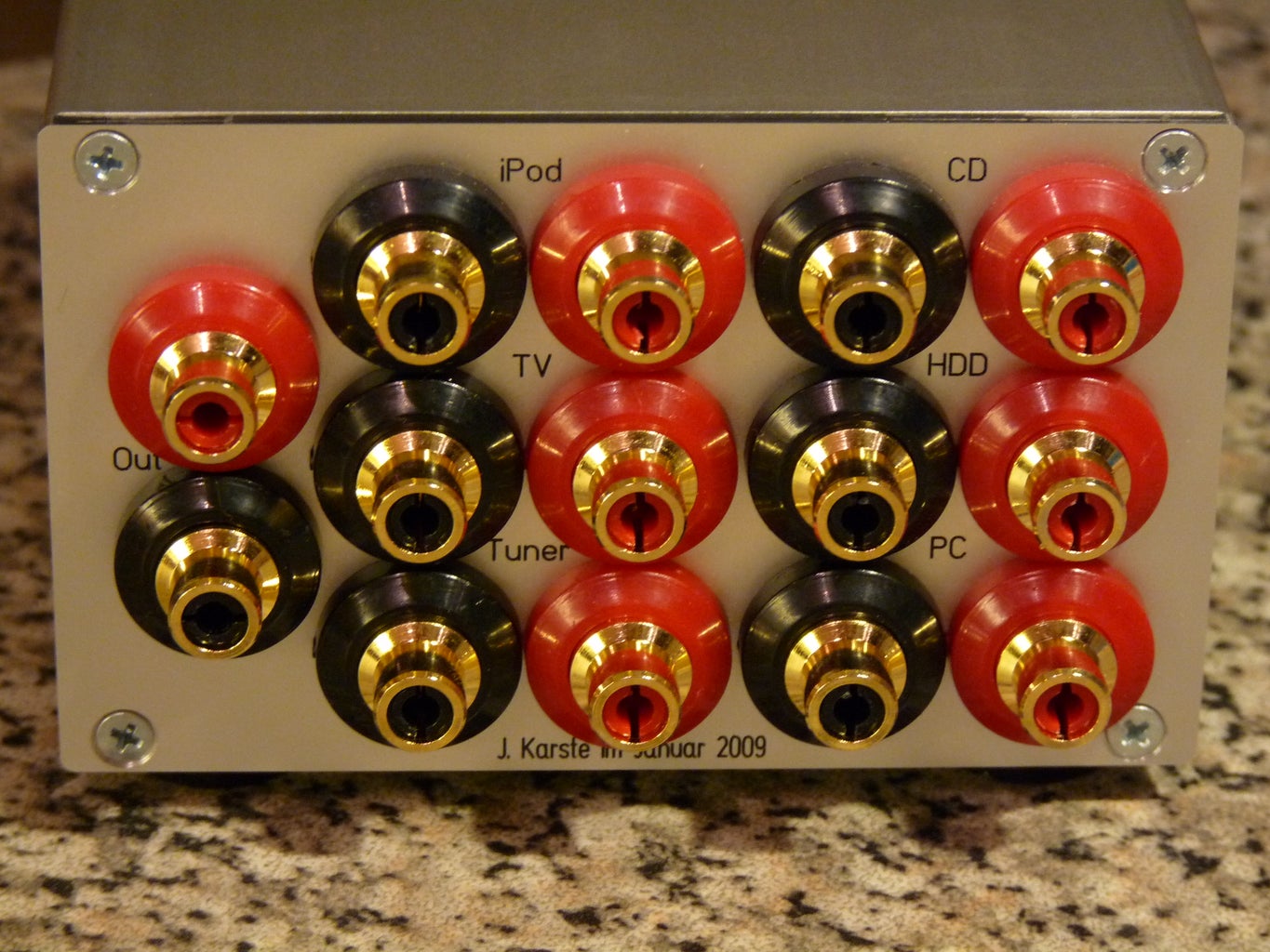 DIY Audio Switch (HiFi) Circuit Diagram