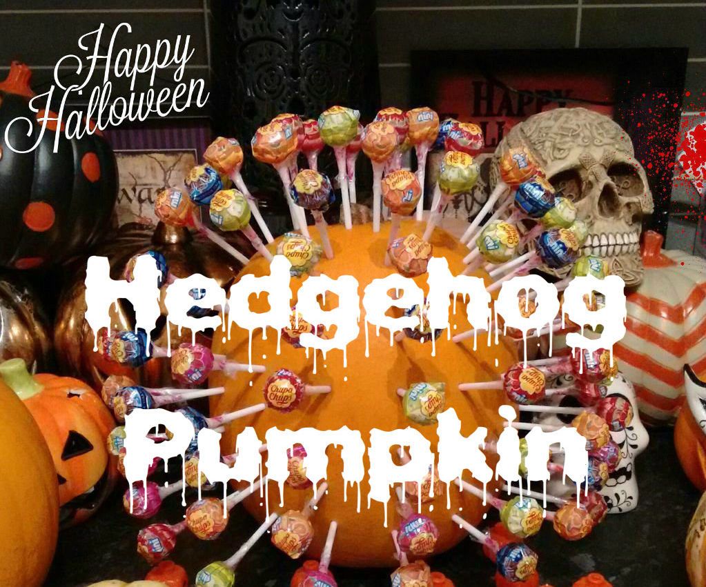 Hedgehog Pumpkin (Lollipop Holder)