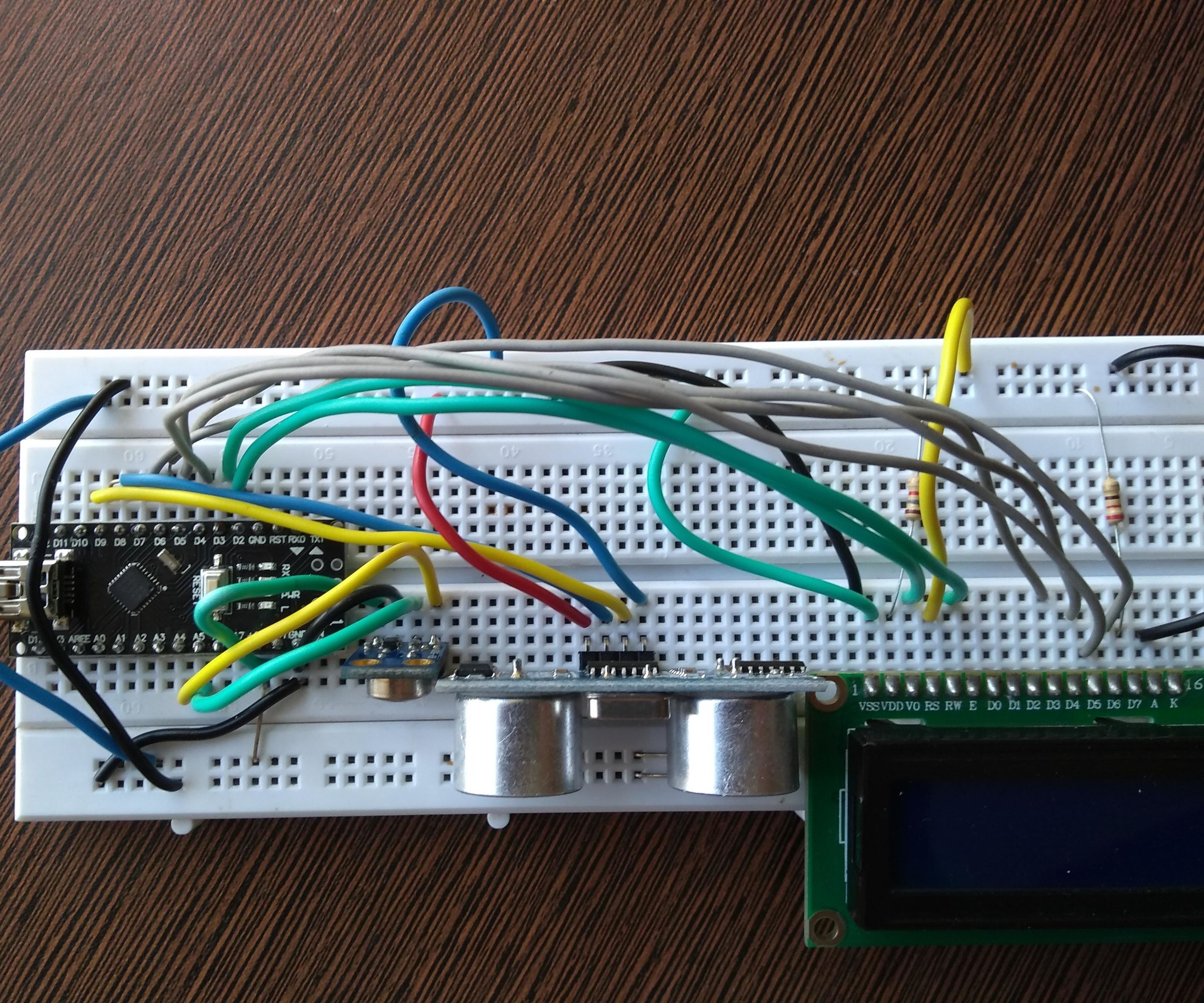 Arduino Interfacing With Ultrasonic Sensor and Contactless Temperature Sensor