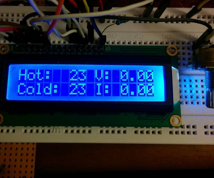 TEG / Peltier Plate Test Rig With Temperature / Voltage / Current Logger