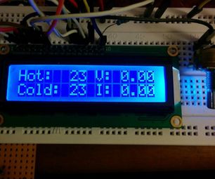 TEG / Peltier Plate Test Rig With Temperature / Voltage / Current Logger