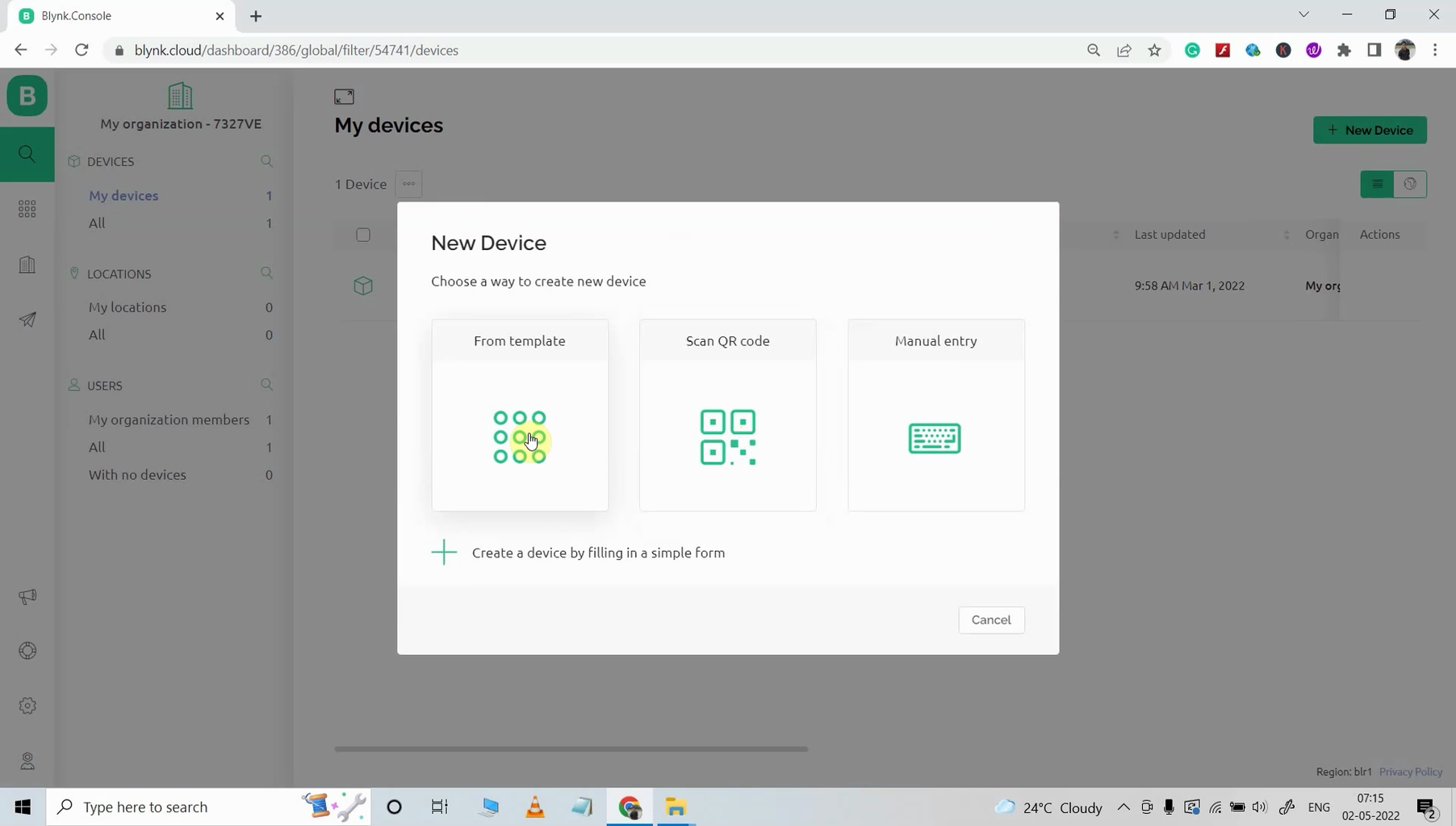 IoT Project Using ESP32 Blynk Google Assistant With Timer & Sensor : 19 ...