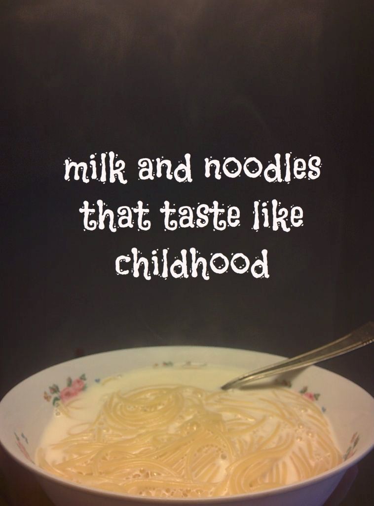 Easy Milk and Noodles