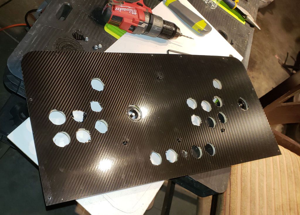 Tapping Control Panel Screw Holes, Attaching Plywood Base and Applying Vinyl