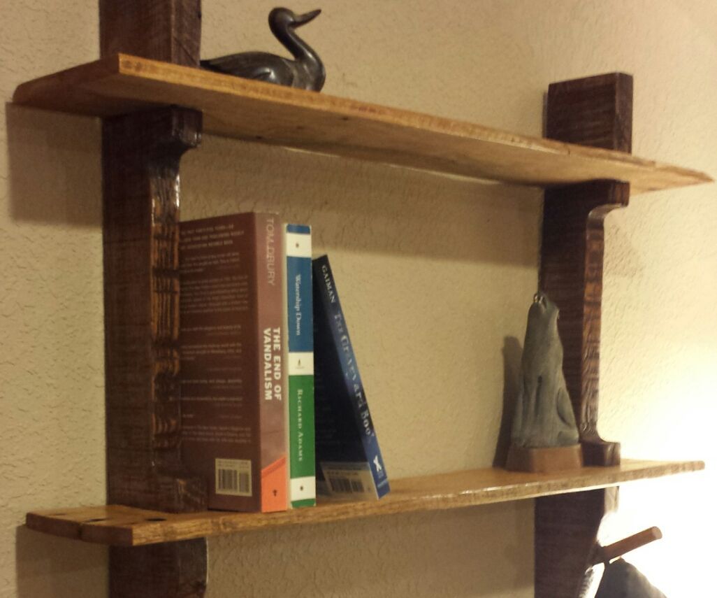 Pallet Wood Shelf/Coat Rack