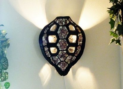 Turtle Shell Mosaic Sconce