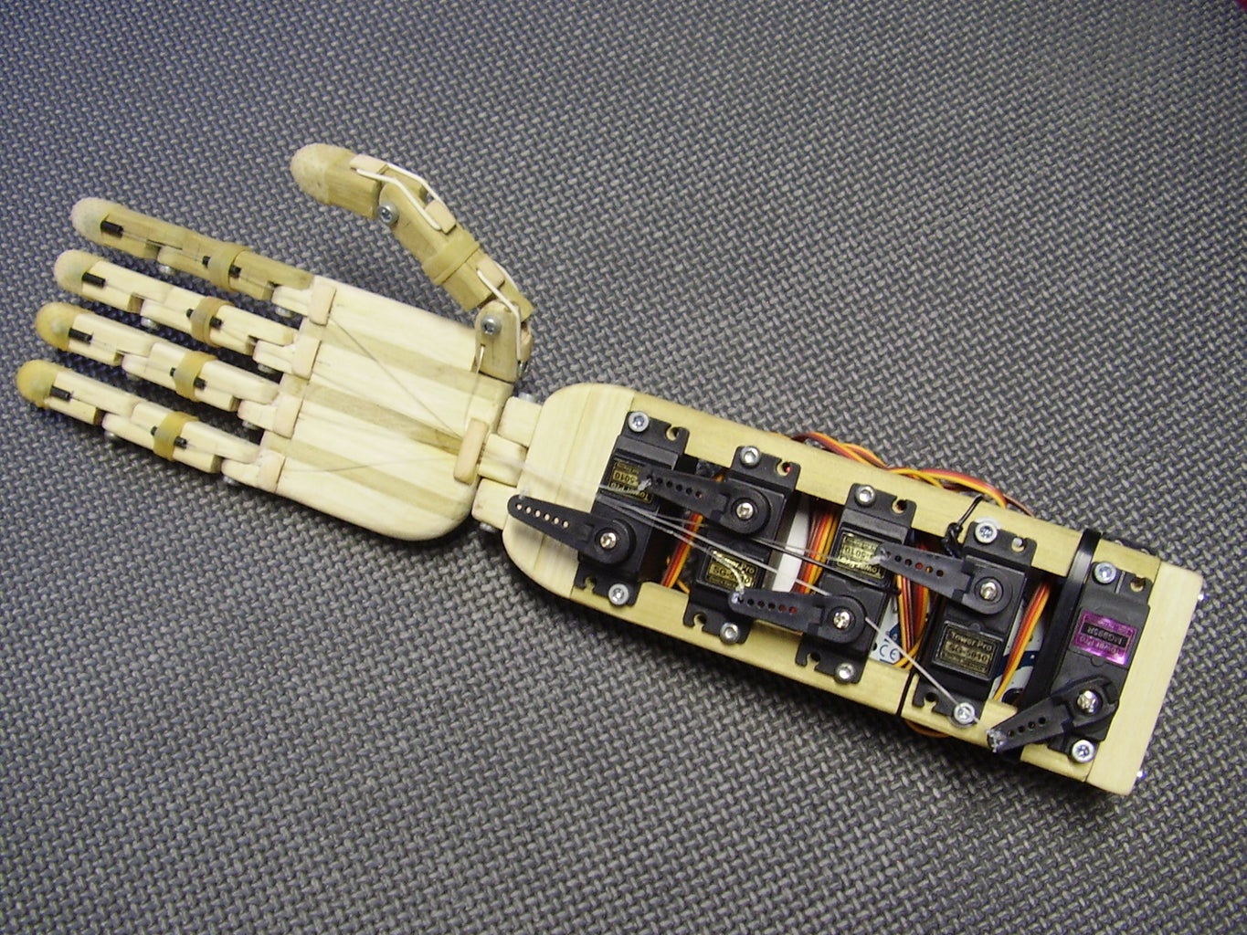 Arduino Animatronic Hand Mark 1