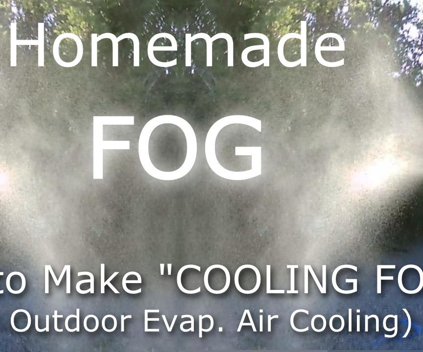 Evap. Air Cooling! Make (FOG) for Air Cooling! (30F Drop!) - Easy DIY