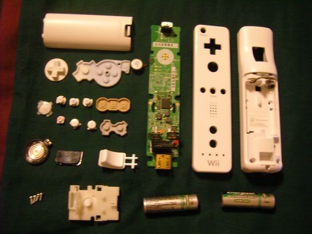 Dis-assembly of Holster, Game Boy, and Wiimote