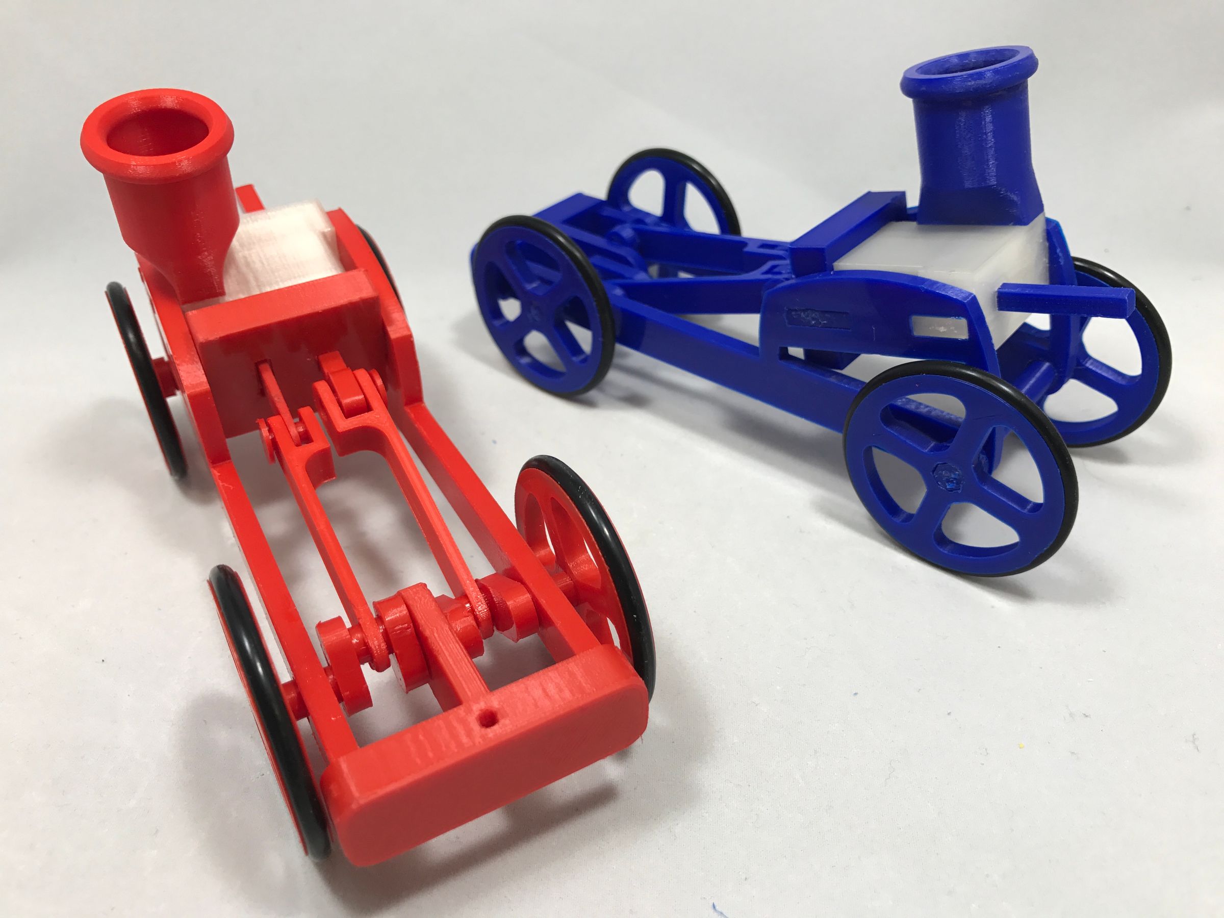 Single Cylinder Air Engine Balloon Powered Rolling Chassis 6 Steps