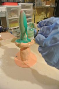 Preparing Mixture 2 of Dragon Skin