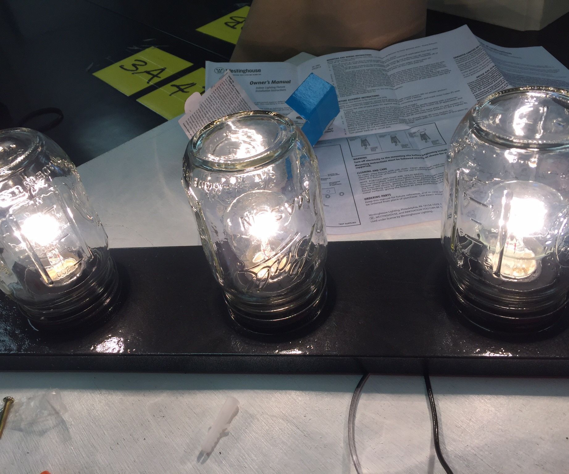 How to Make a Mason Jar Light Fixture