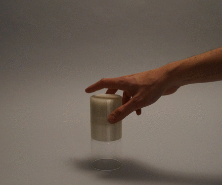 Glass With Accelerometer Controlled Light
