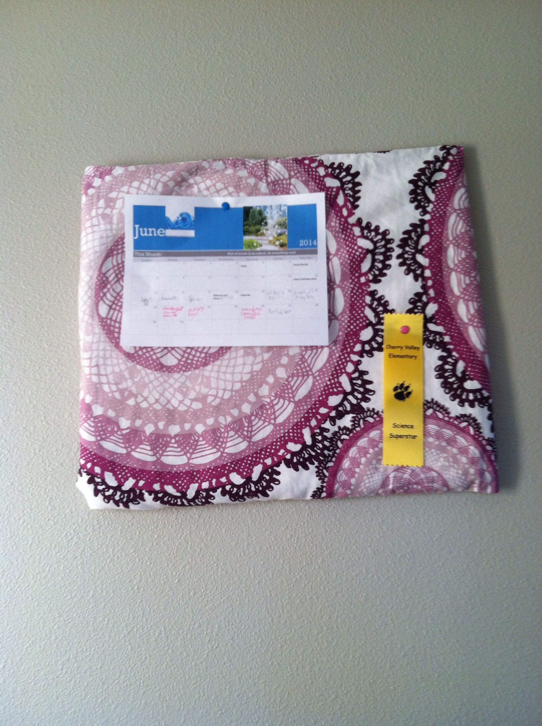 Pillow Case Bulletin Board