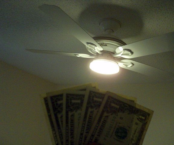 Mount an Inexpensive Led Hall Lamp to a Ceiling Fan