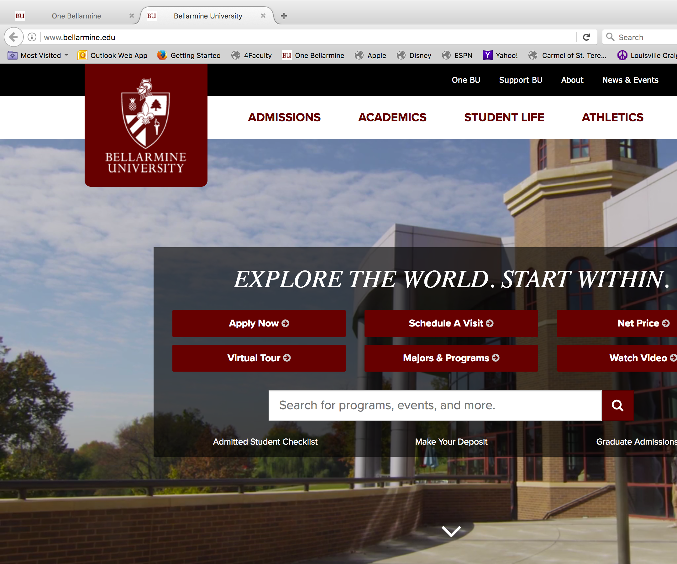 Find Your Grades on Bellarmine's Moodle