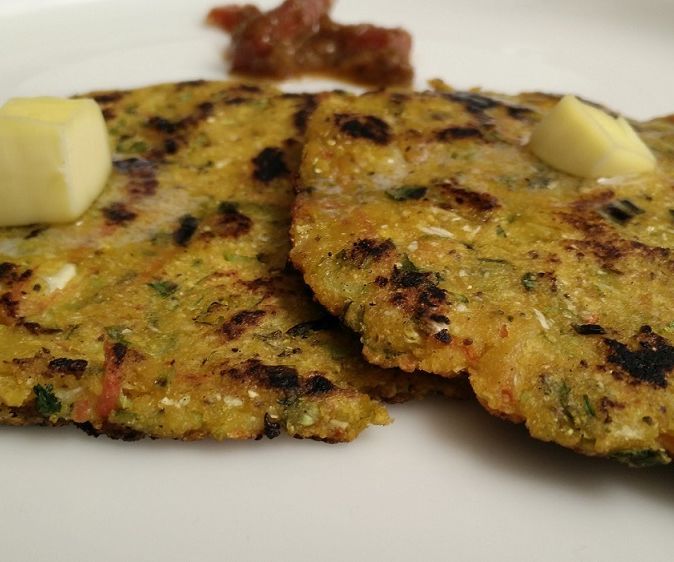 Stuffed Makki Ki Roti/ Indian Bread Recipe