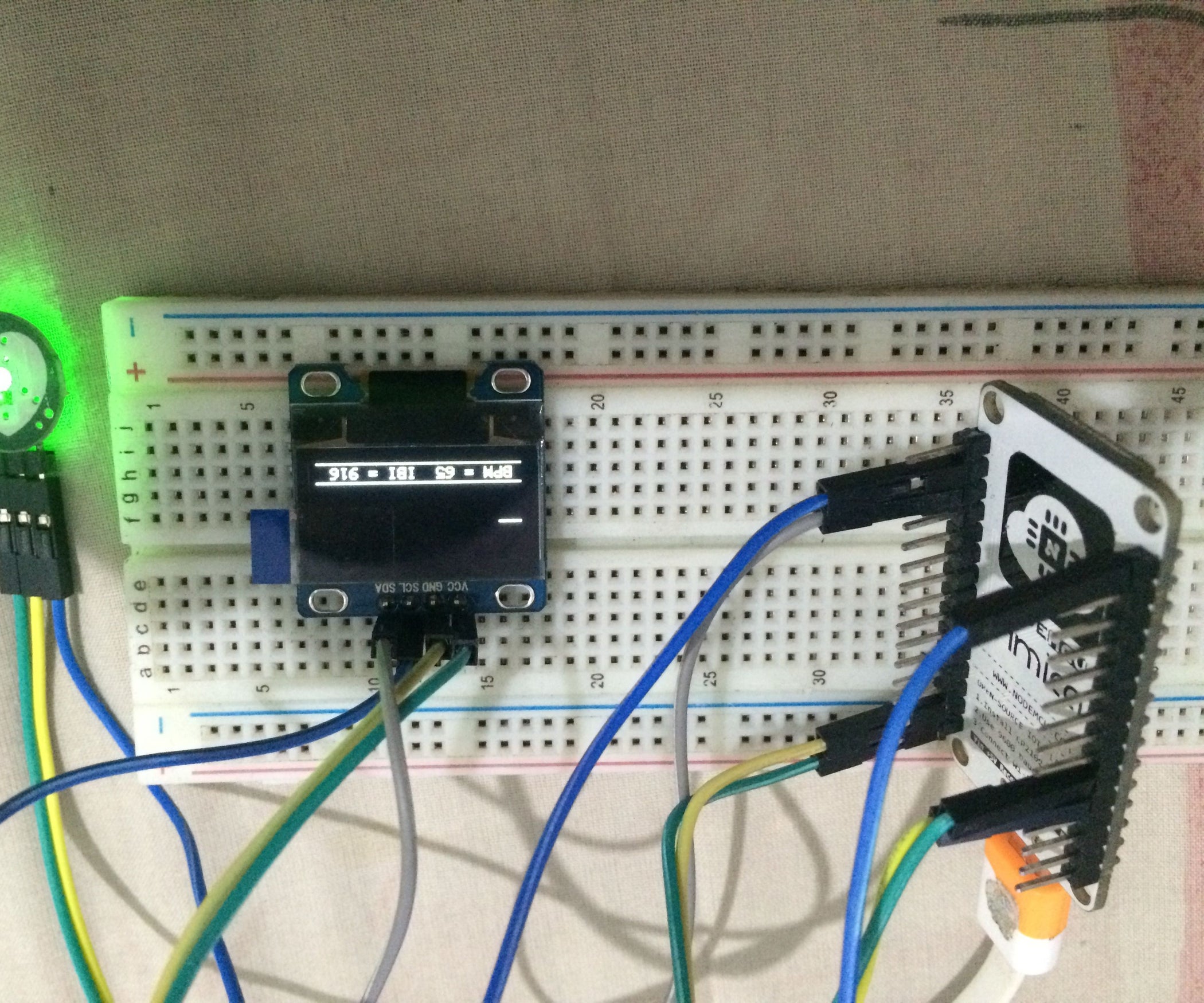 Online Heart Rate Monitor Using NodeMCU and Cayenne 4 Steps (with