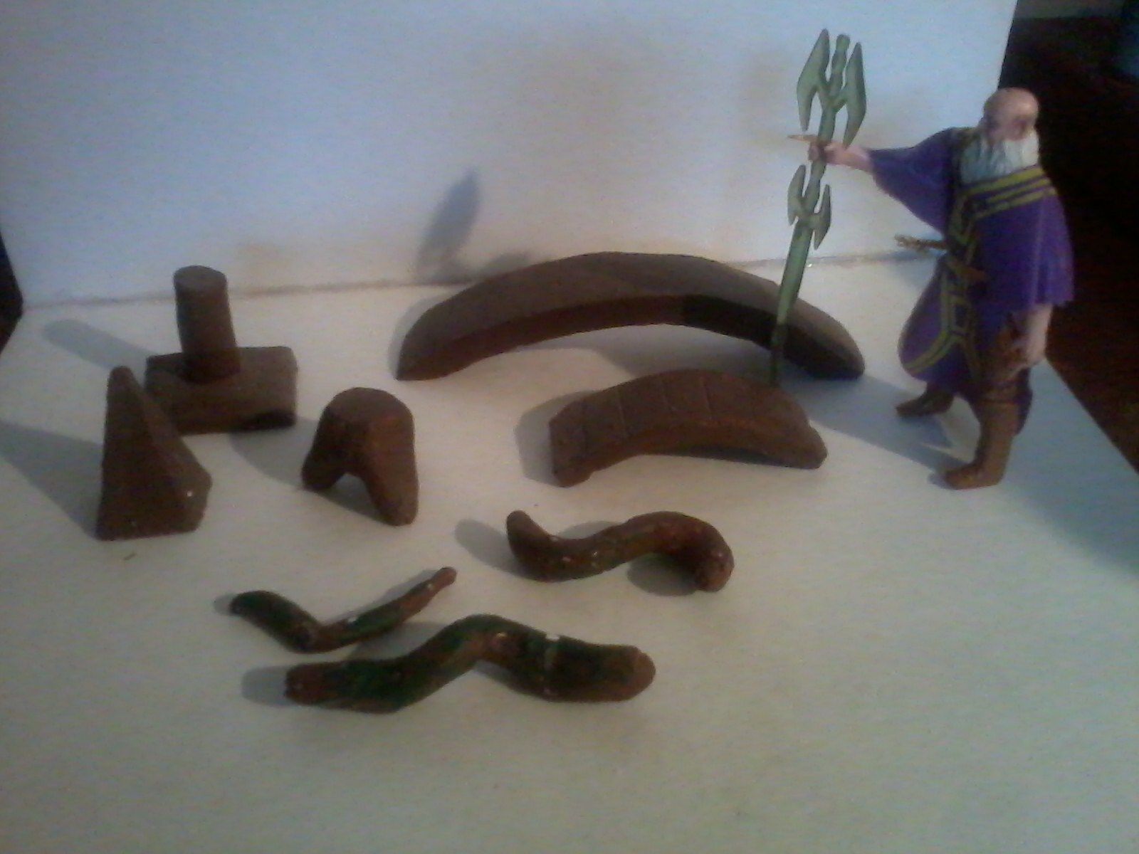 Diorama Accessories Made From Air-dry Clay