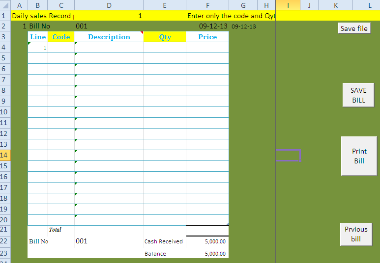 POS SYSTEM FOR SHOPS, GROCERIES AND SERVICE CENTERS FROM EXCEL