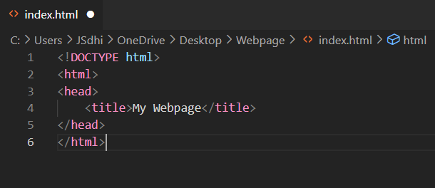 Create Header Section