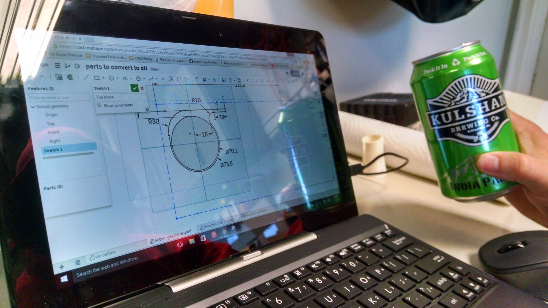 Fix for Broken Gas Cap Tether / Lanyard (3D Printed) 9 Steps (with