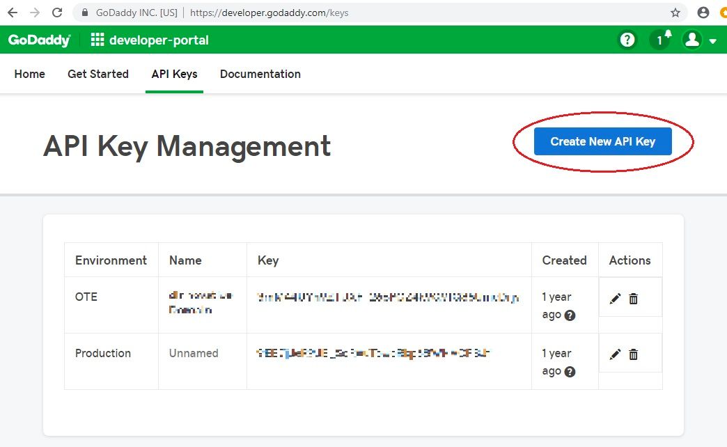 godaddy certificate api