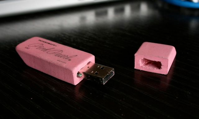 Pink Eraser USB Flash Drive
