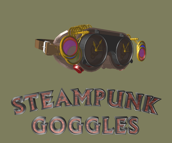 STEAMPUNK GOGGLES - Freedownload :)