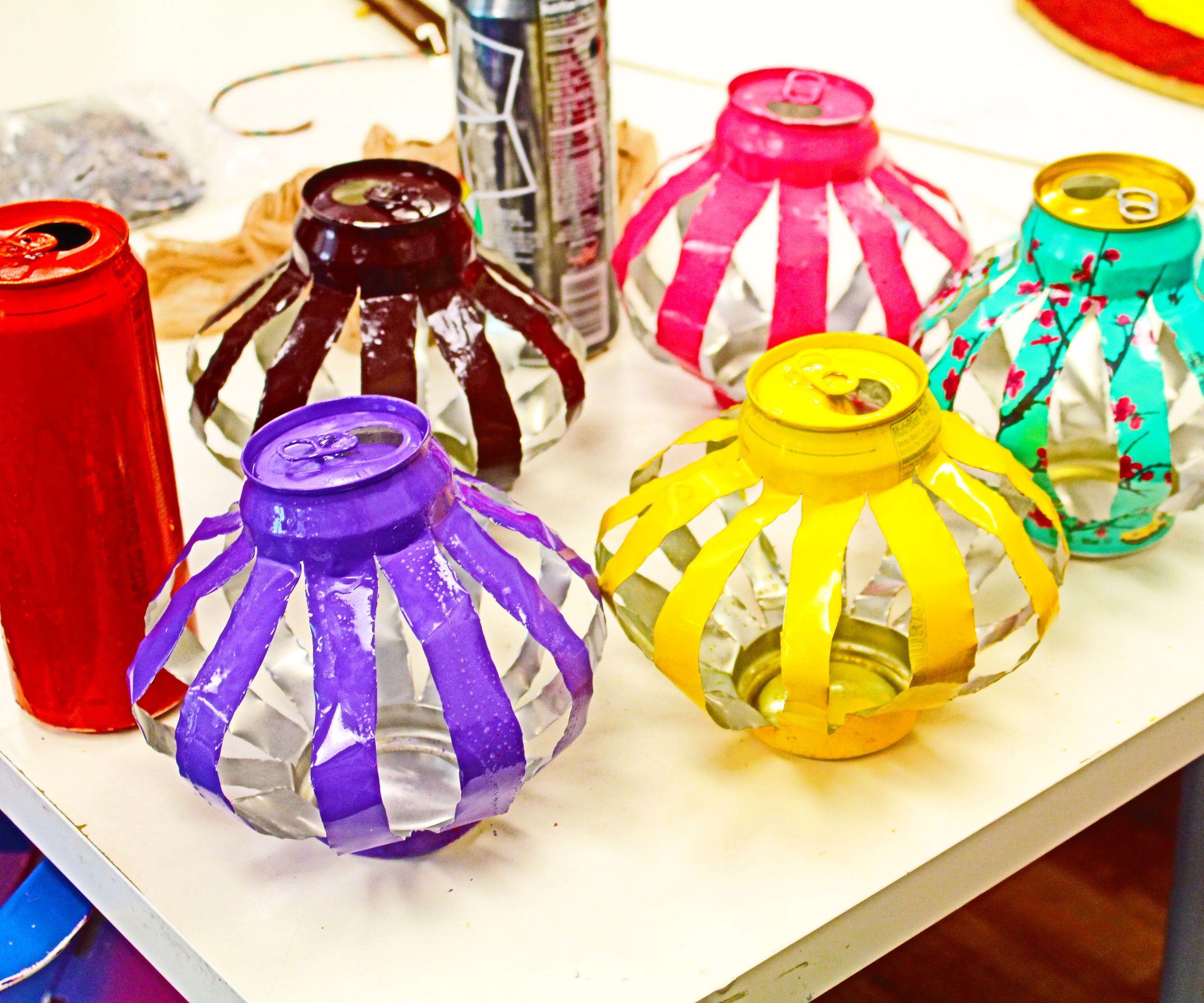 Arizona Tea Can Lanterns