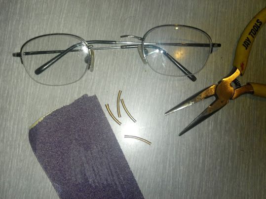 Fix Broken Eye Glasses With Copper Tubing
