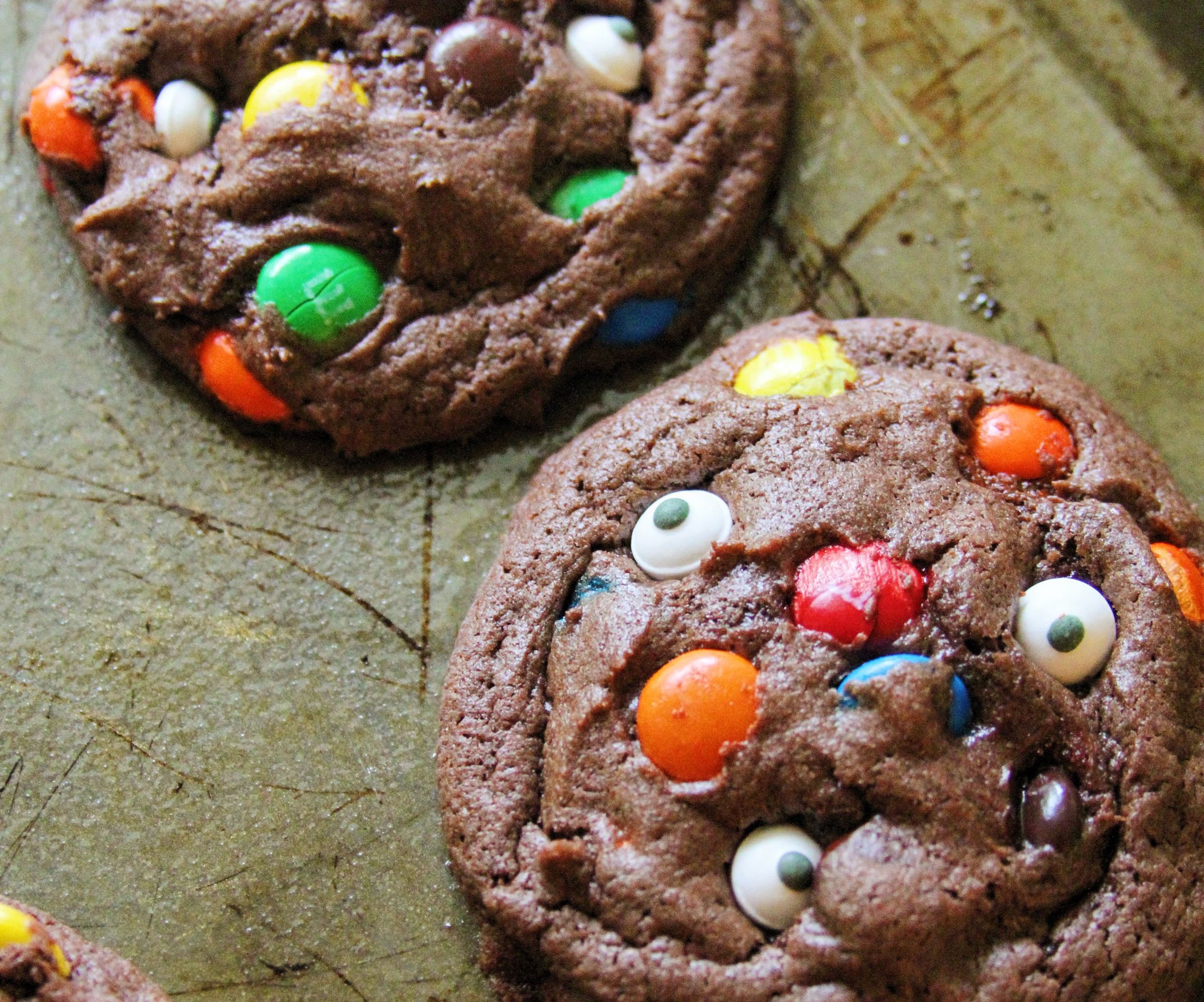 Chocolate Monster Cookies!