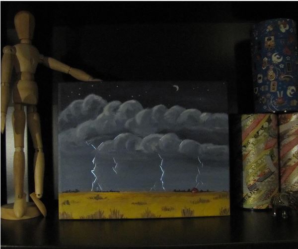 Making a Light Up Canvas Painting