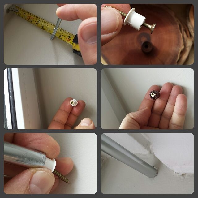 Curtains Holding Bar: Cheap, Easy and Clean.