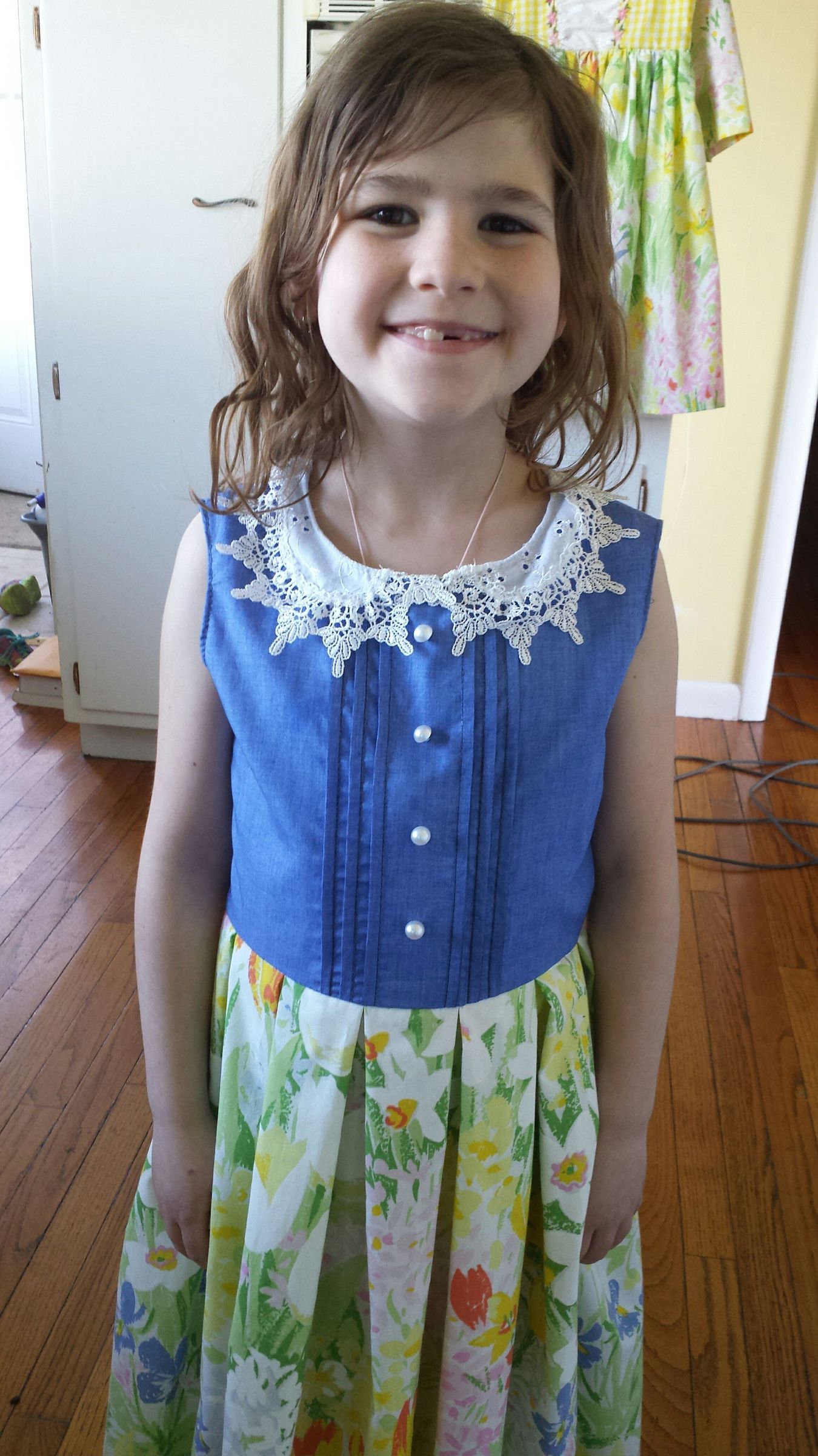 Vintage Flair pintucks and pleats dress