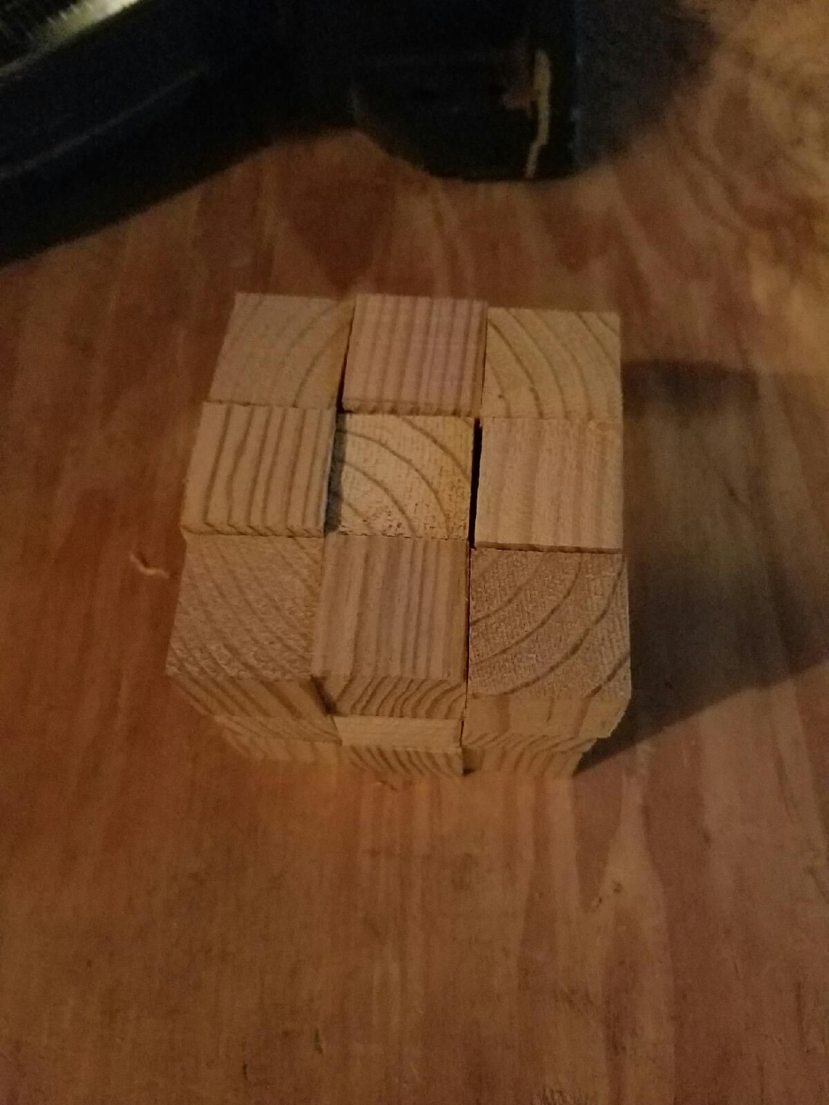 Making a Wooden Snake Cube Puzzle From Recycled Wood and Leather 6
