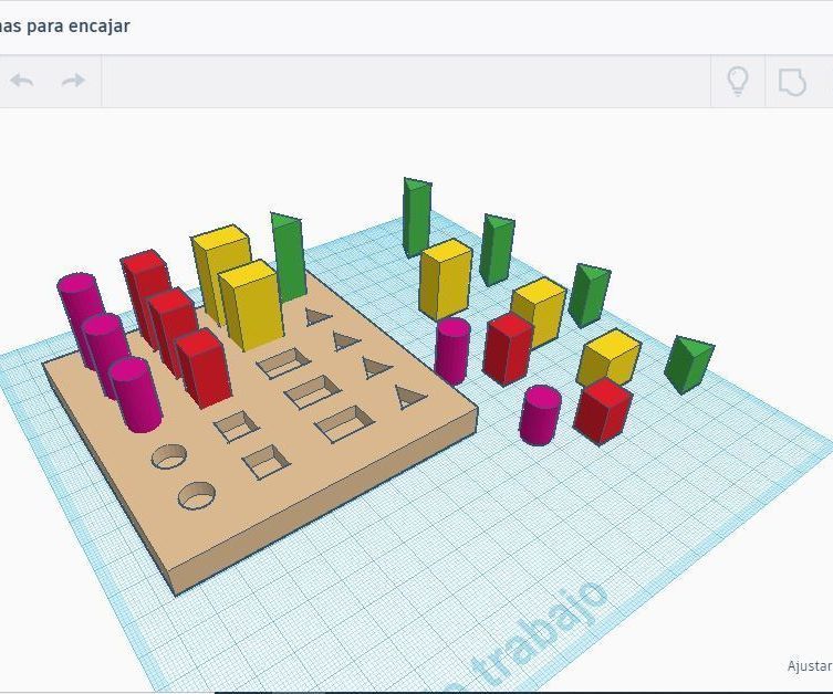 Juego De Fichas Para Encajar  